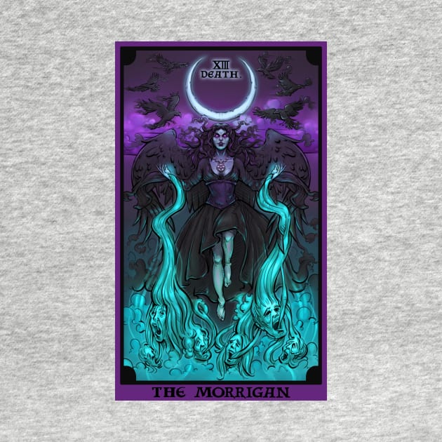 The Morrigan Death Tarot Card by TheGhoulishGarb